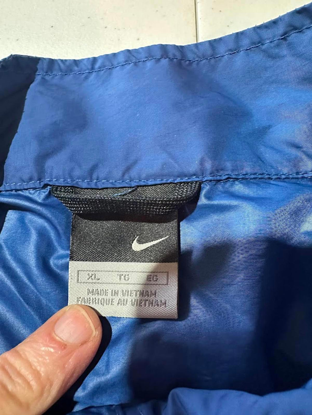Nike Blue 1/4 Zip Windbreaker XL