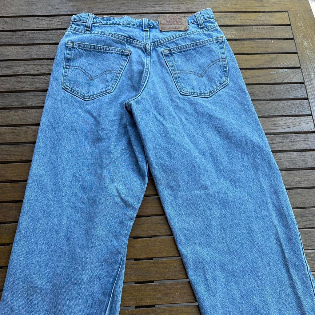 Authentic Levi’s 567 jeans in a loose fit with extra wide leg cut