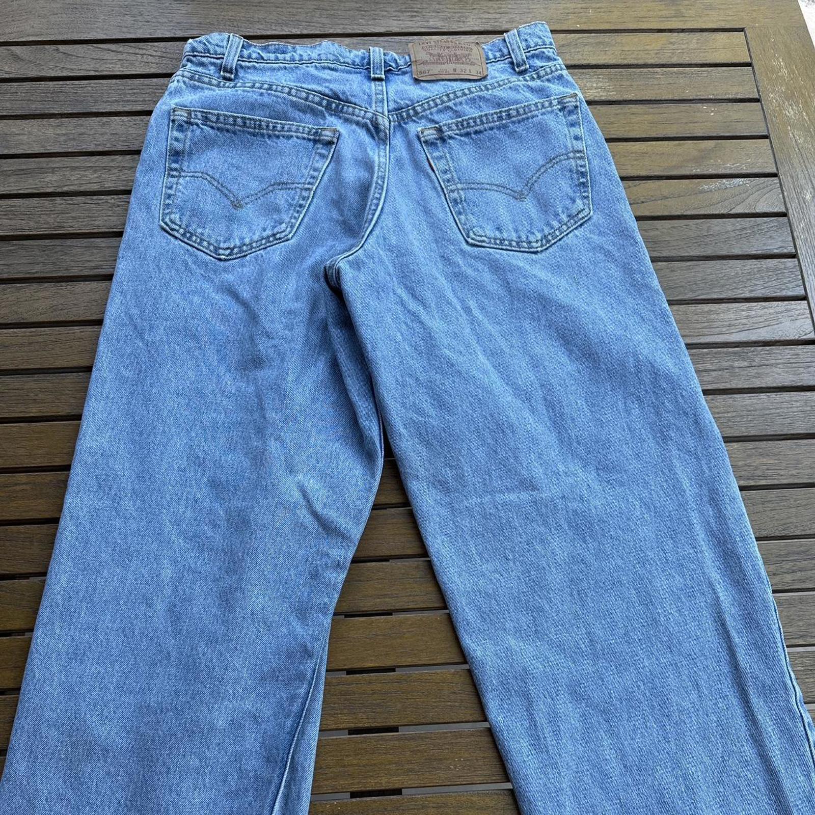 Authentic Levi’s 567 jeans in a loose fit with extra wide leg cut