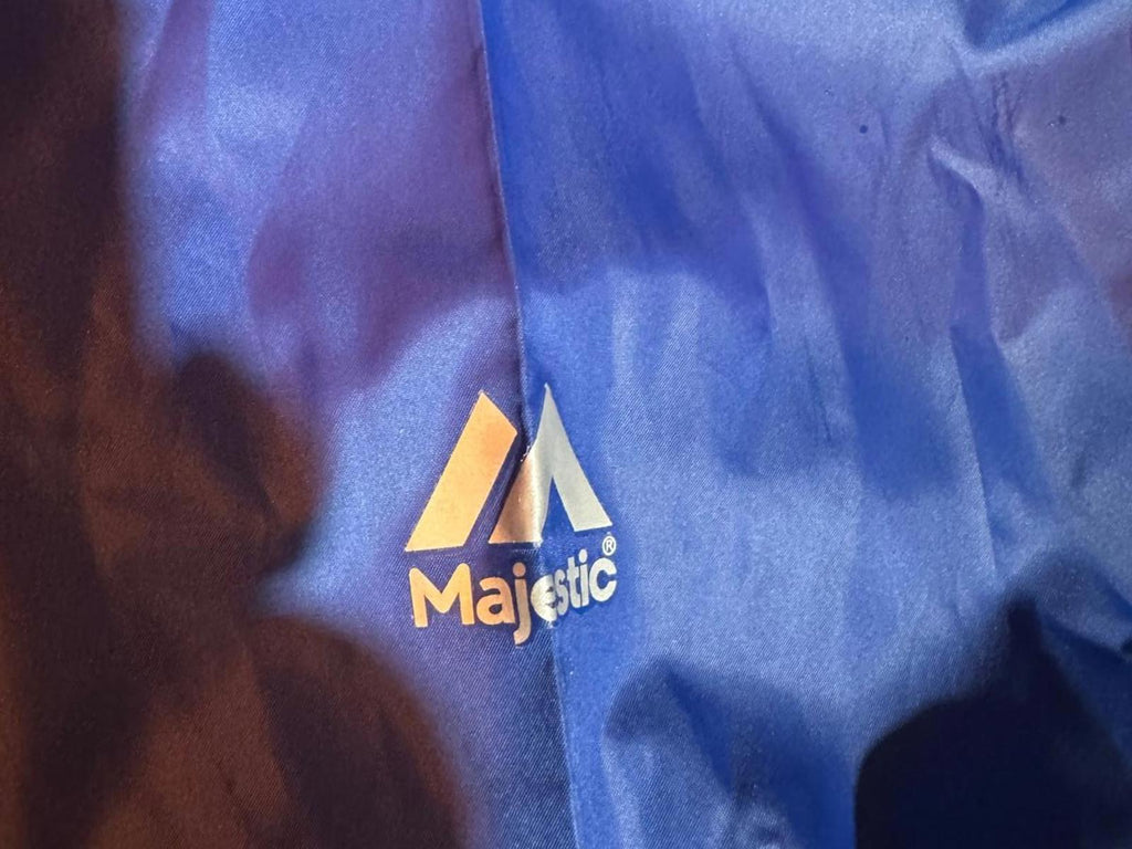 Warriors Majestic Windbreaker Jacket Blue L
