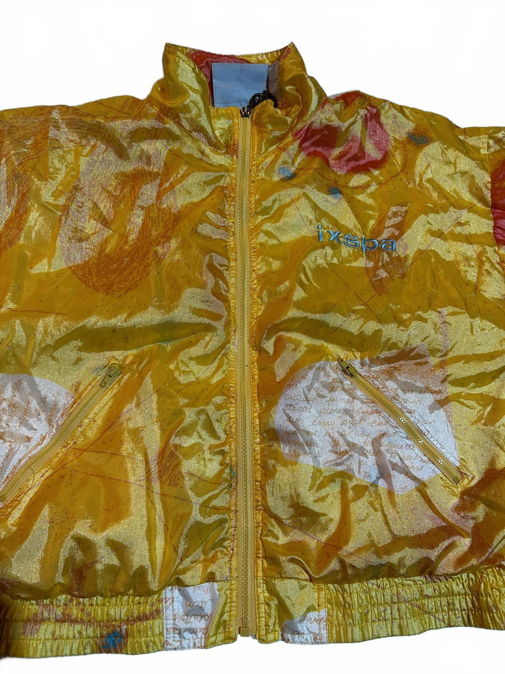 Vintage IXSPA by Jamie Sadock Yellow Abstract Jacket S/M