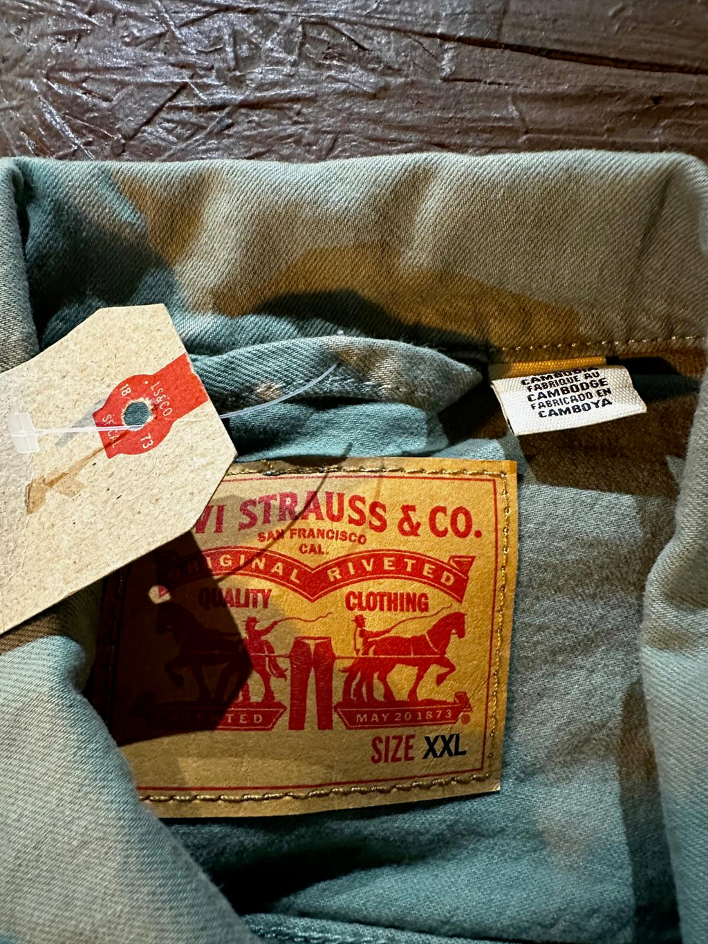 Levi’s Men’s XX Trucker Jacket – Sage Green, Size XXL