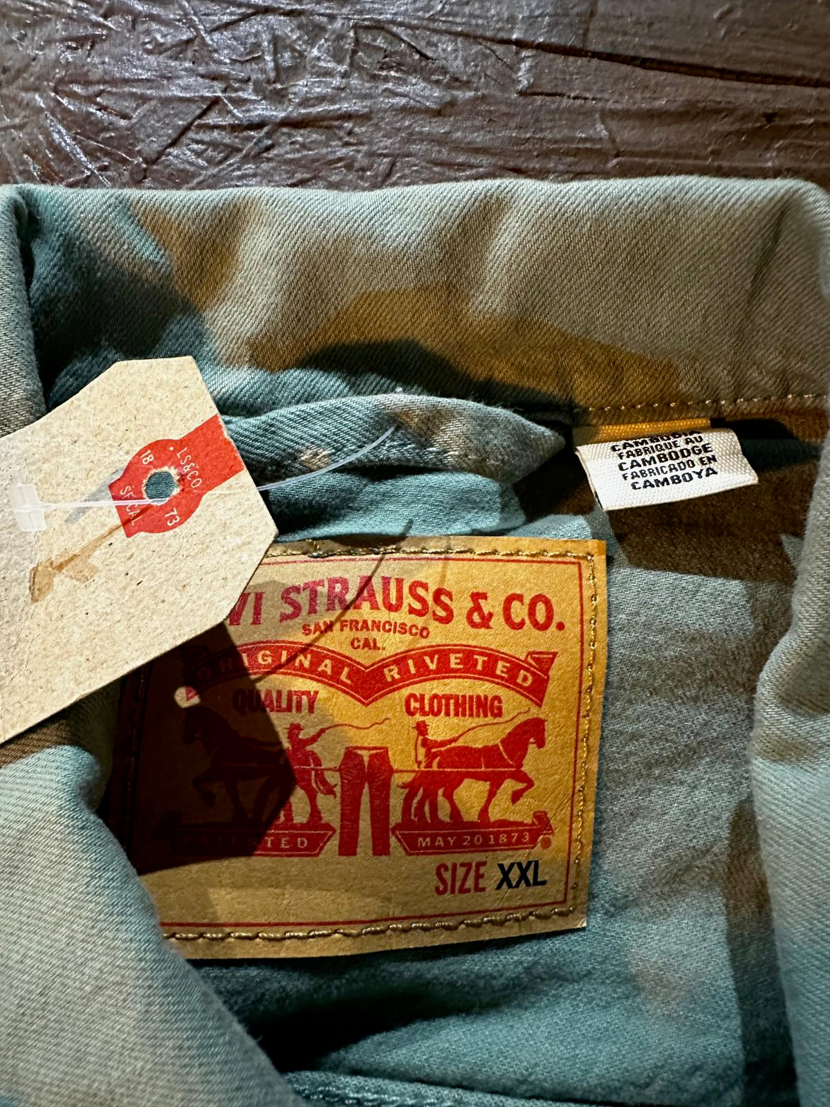 Levi’s Men’s XX Trucker Jacket – Sage Green, Size XXL