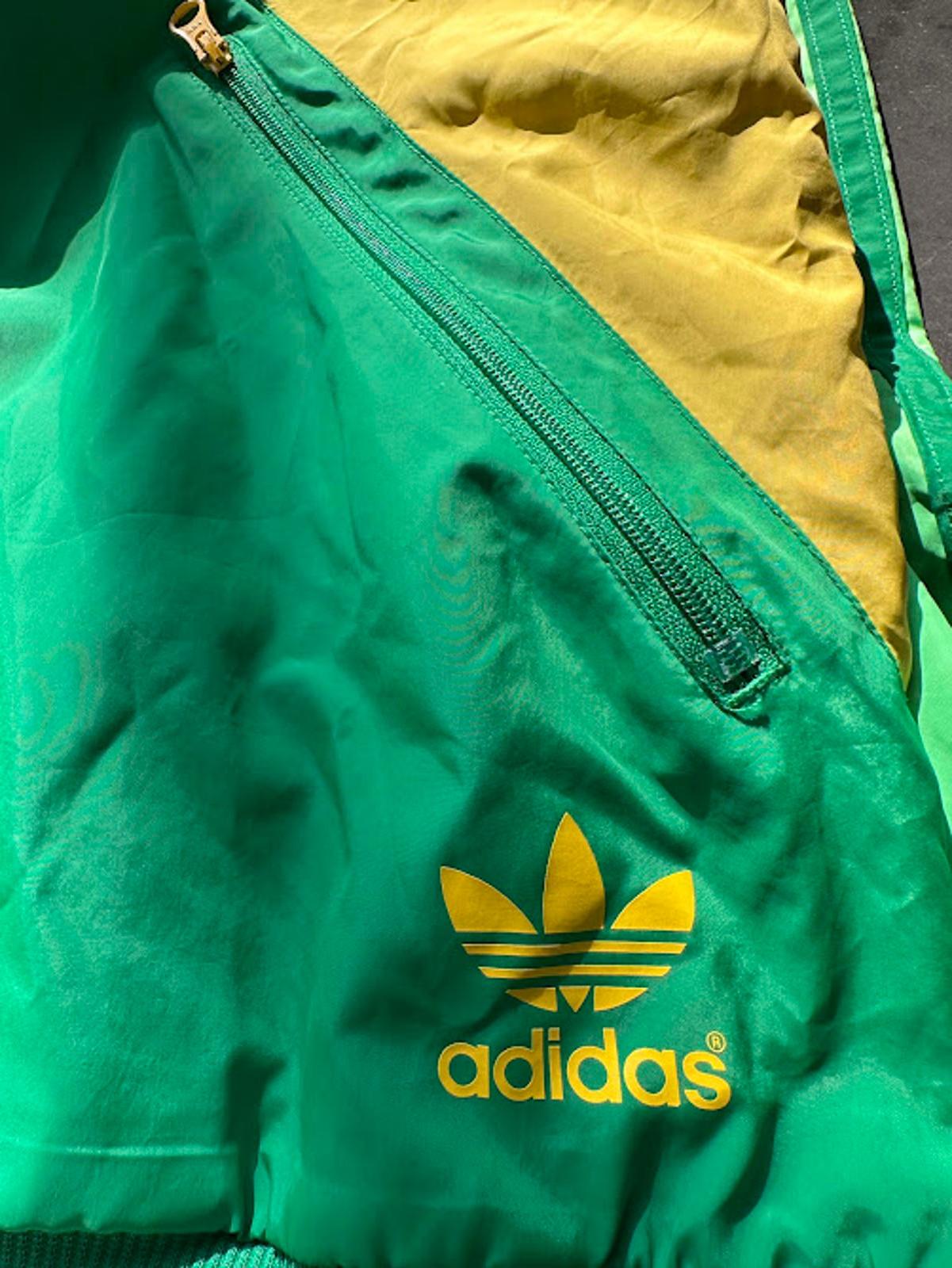 Adidas Trefoil Green Yellow Windbreaker