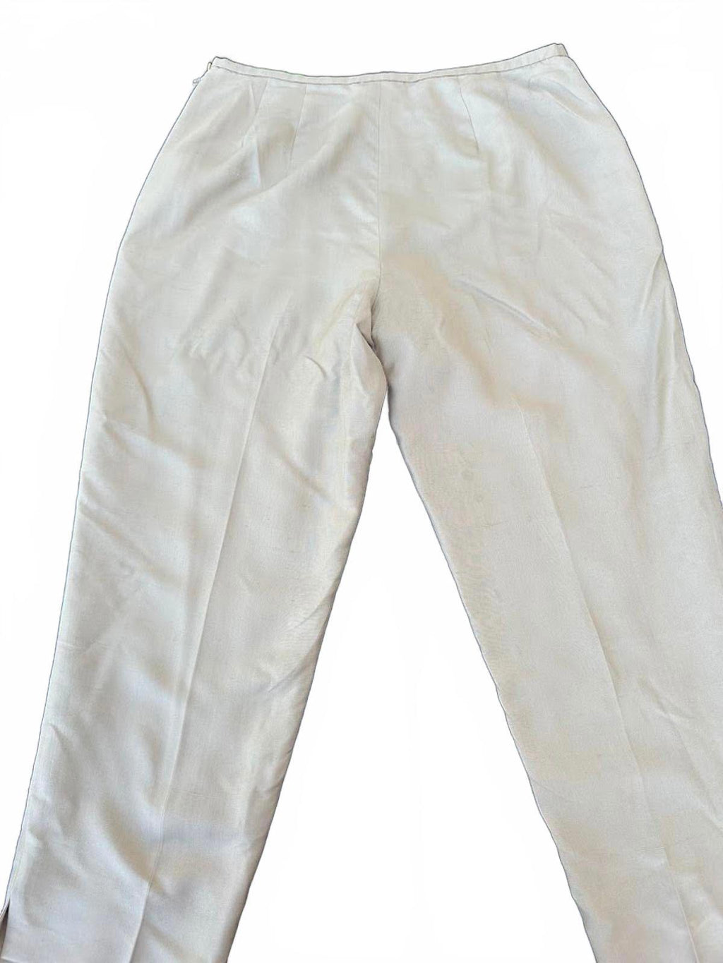 Ann Taylor Silk Pants Tan Petite 12P