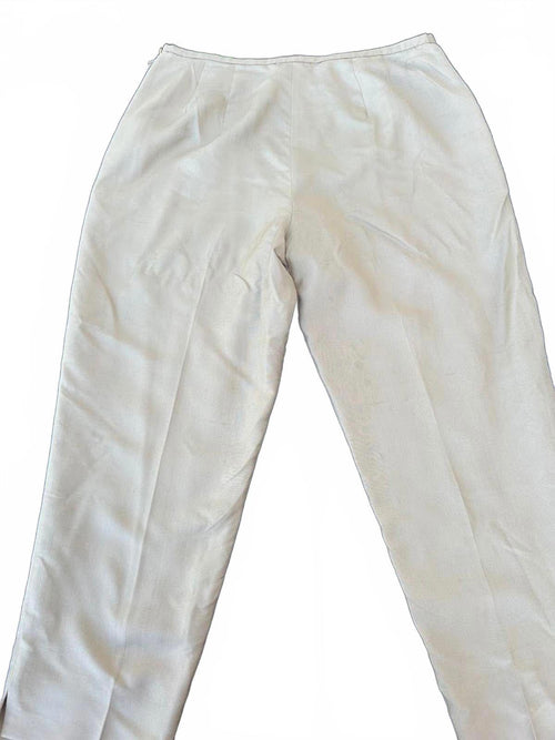 Ann Taylor Silk Pants Tan Petite 12P