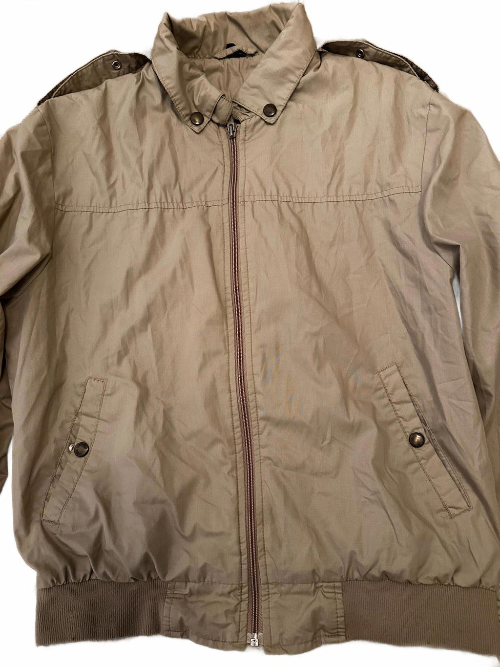 Vintage Haggar Tan Bomber Jacket Men M