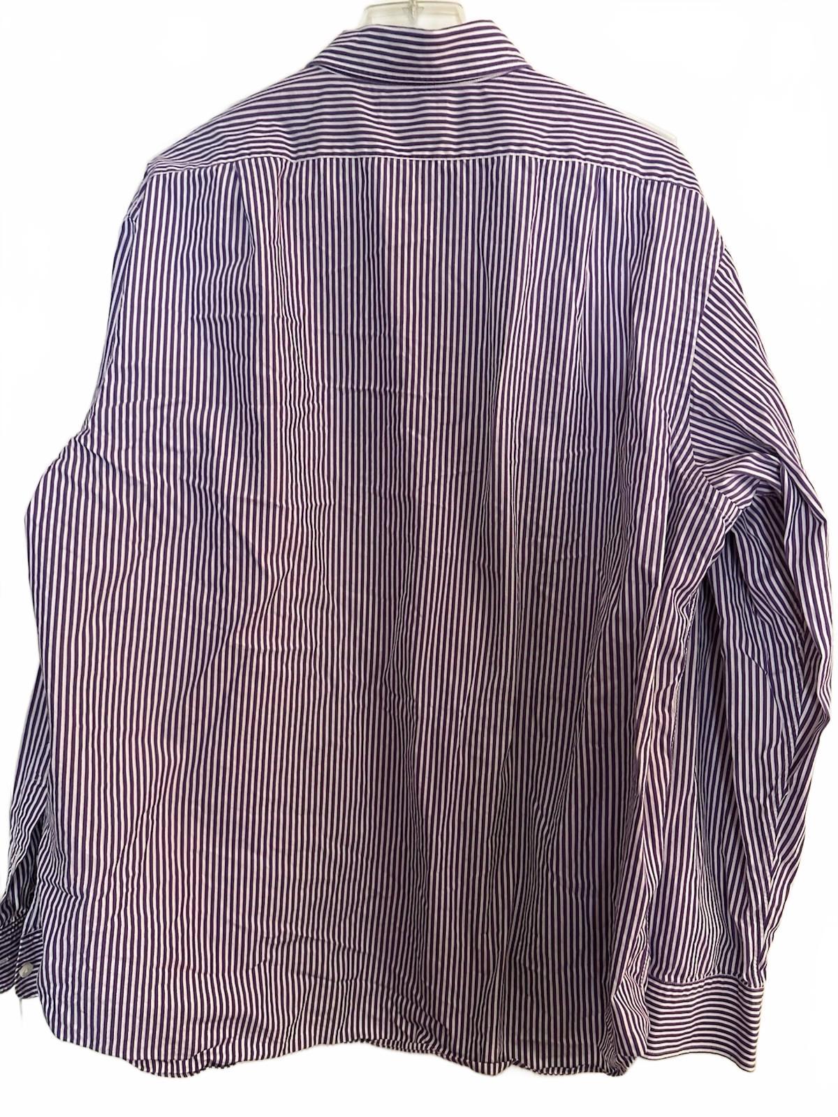 Ralph Lauren Purple Label Shirt Purple & White Striped