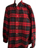 Ralph Lauren Red Black Plaid Flannel Big Shirt Men’s M
