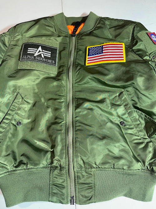 Alpha Industries Reversible MA-1 Bomber Jacket Olive/Orange