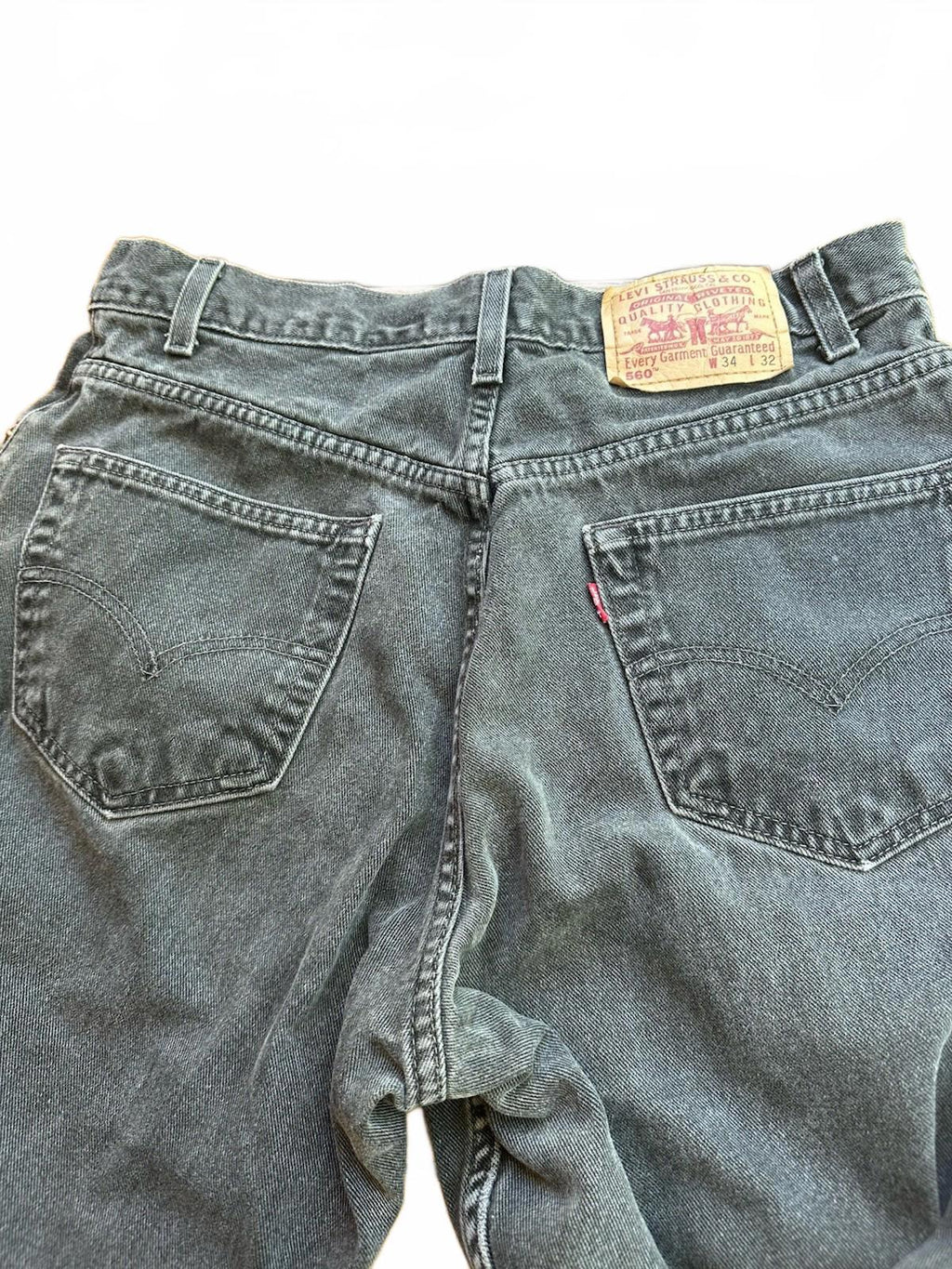 Levi's 560 Jeans Men's Size 34x32 Black Loose Fit Tapered