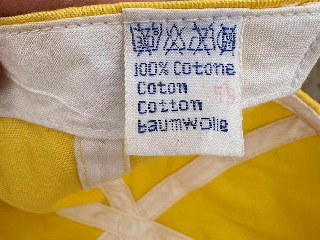 Brindisi Italy Vintage Yellow Tourist Cap