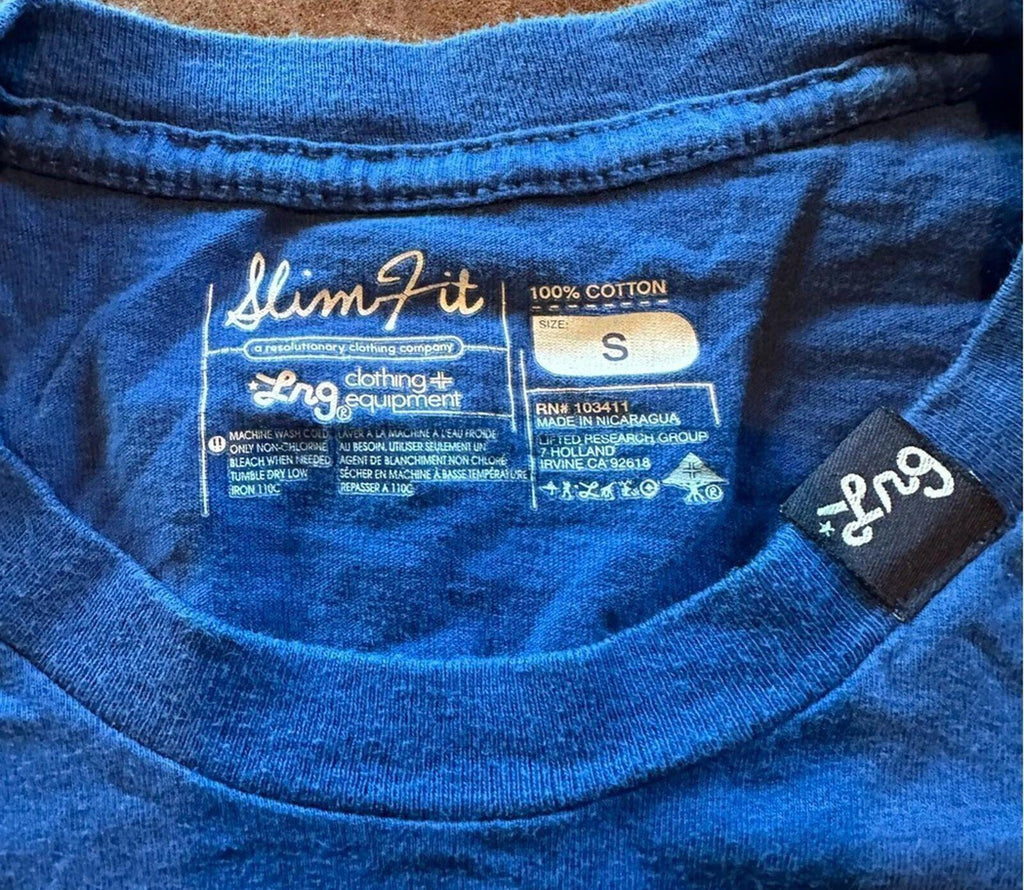 LRG Graphic T-Shirt Blue Slim Small