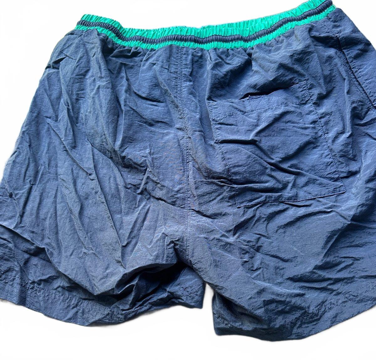 Givenchy Navy Green Swim Trunks Large