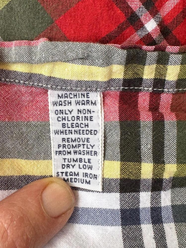 Ralph Lauren Red Plaid Button Down Shirt Men's XL