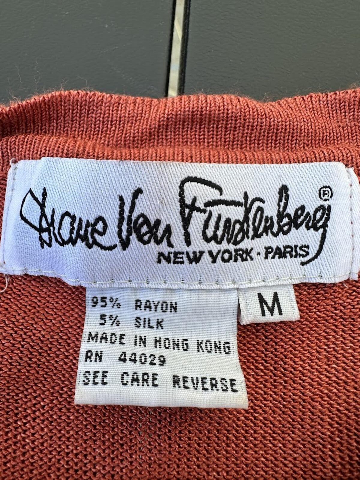 Diane Von Furstenberg Silk Blend Sweater M