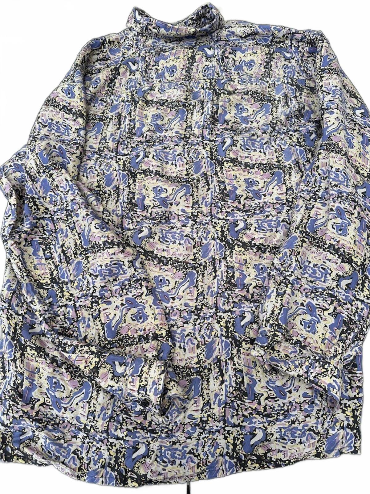Vintage Subco Silk Abstract Shirt Large