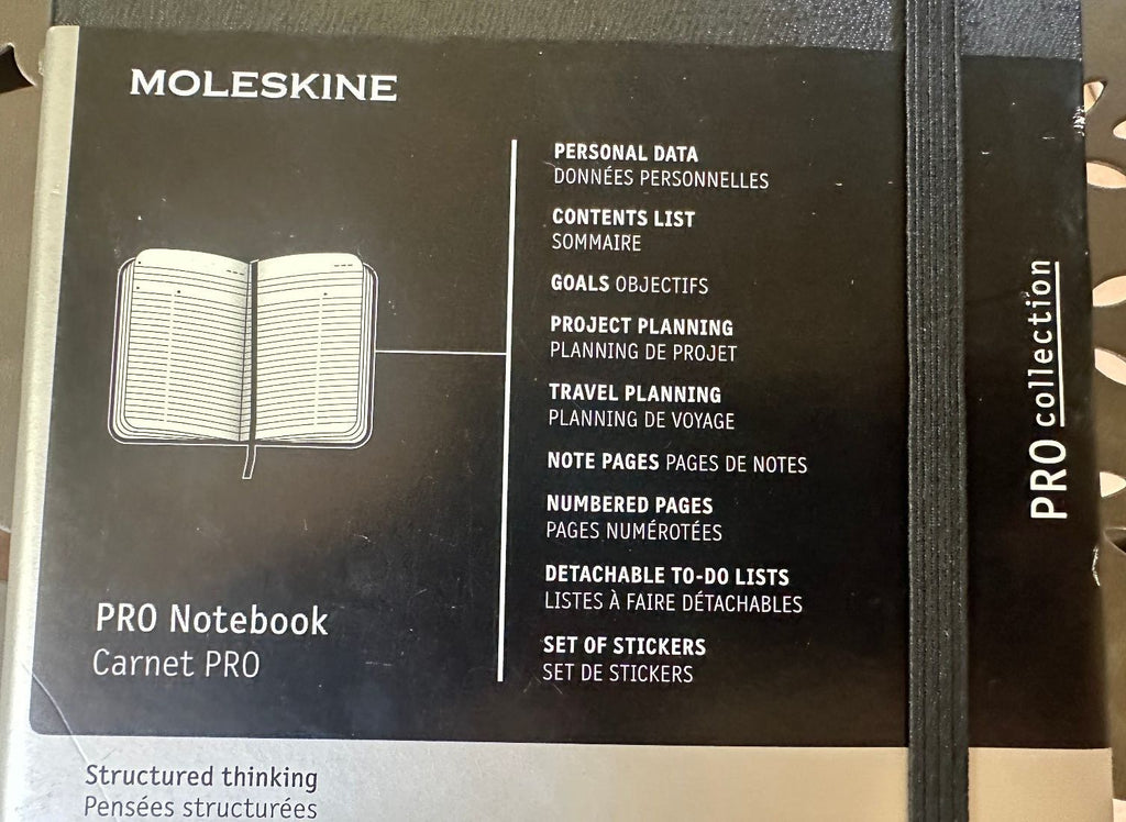 Moleskine PRO Notebook Pocket NWT Black