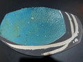 Large Signed Studio Pottery Turquoise Platter 18"
