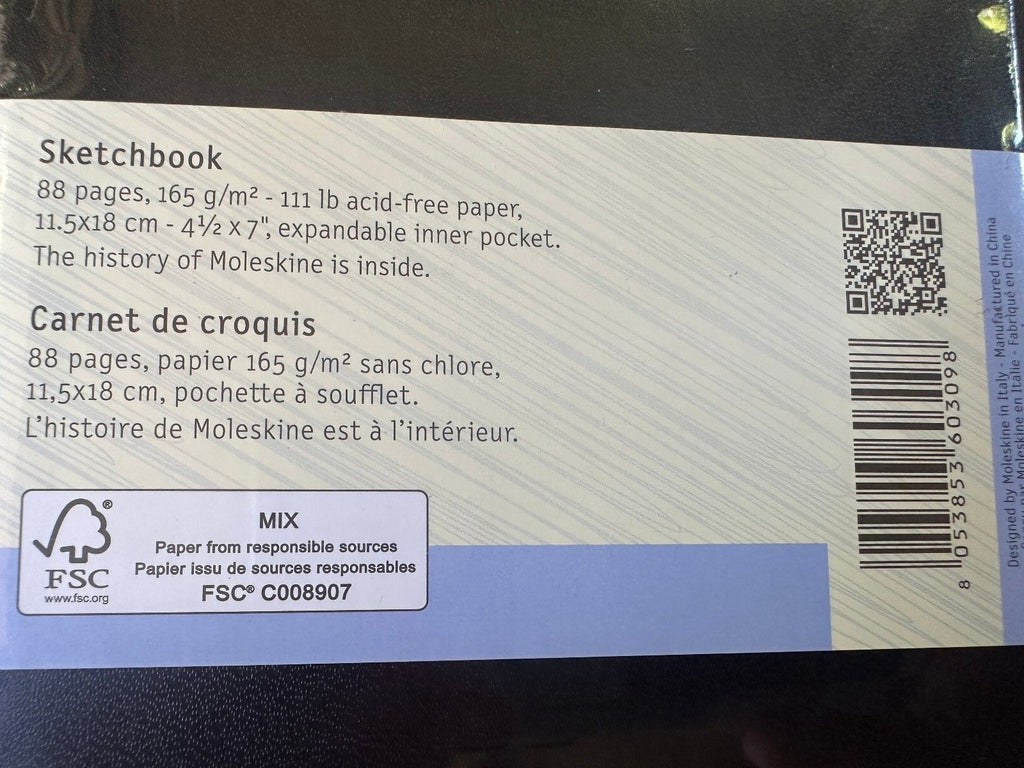 Moleskine Art Sketchbook Pocket NWT