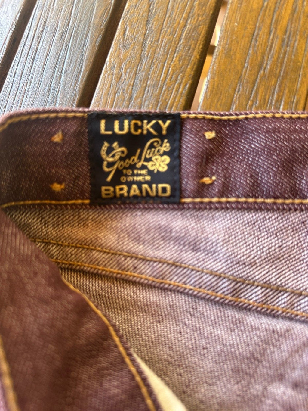 Lucky Brand Maroon Bootcut Jeans Womens 10/30 Made USA