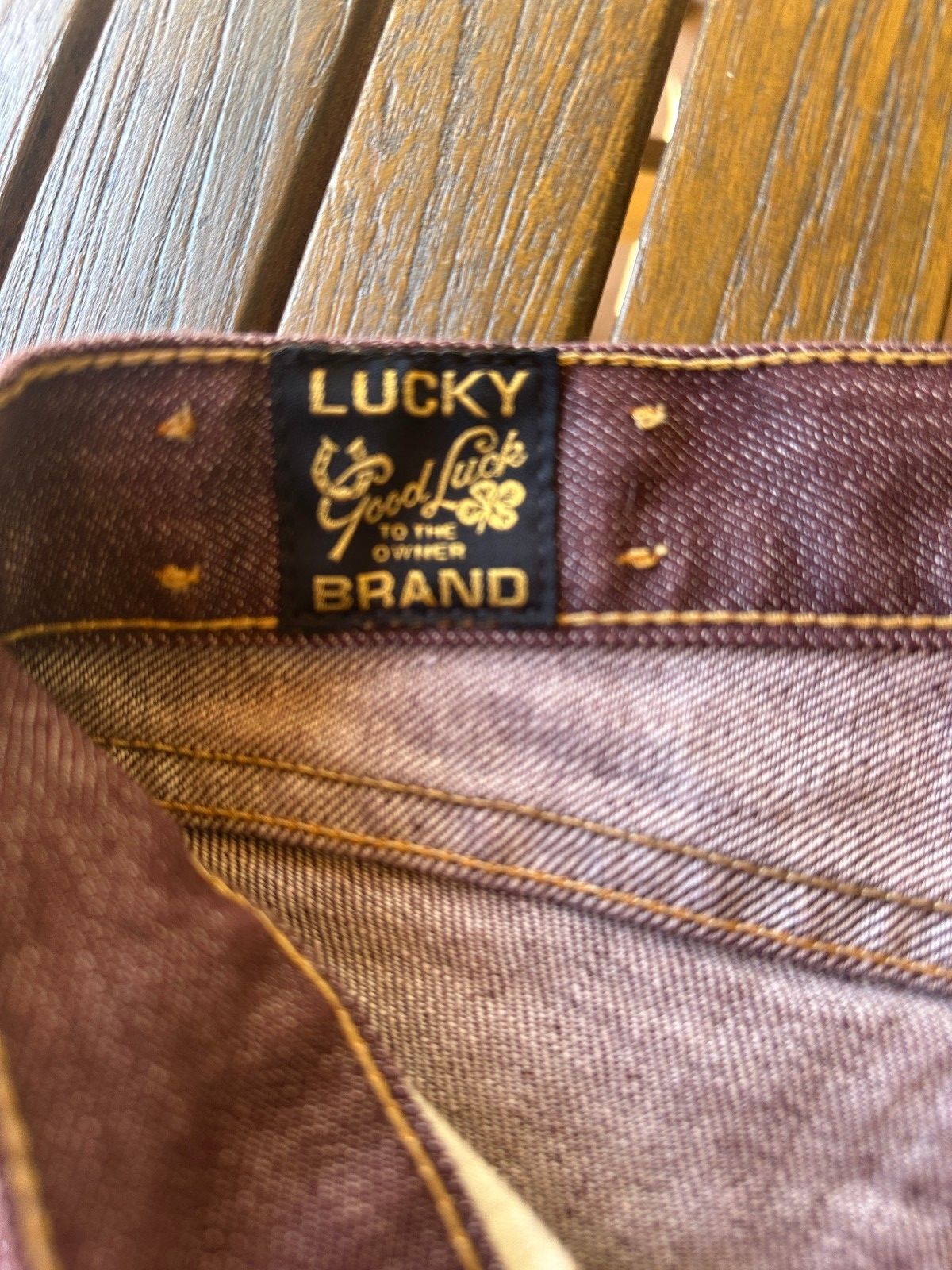 Lucky Brand Maroon Bootcut Jeans Womens 10/30 Made USA