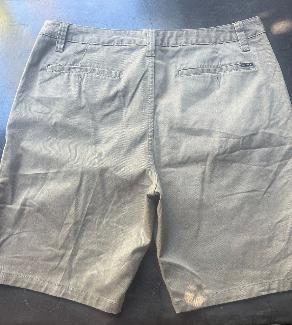 O'Neill Khaki Flat Front Shorts Men's 36