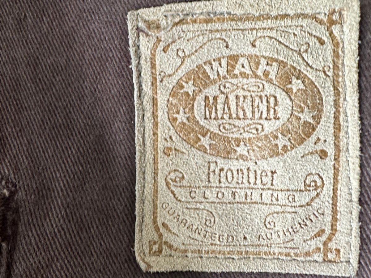 Frontier Brown Cotton Work Pants 38x32 USA