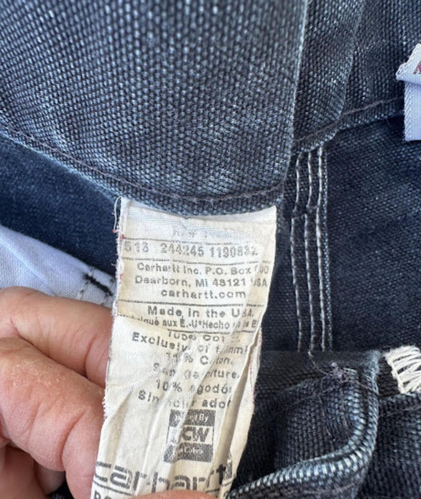 USA Carhartt Double Knee Work Jeans marked 30x34