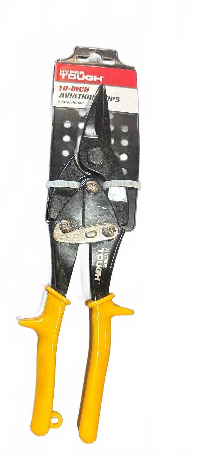 Hyper Tough 10" Straight Cut Aviation Snips NWT