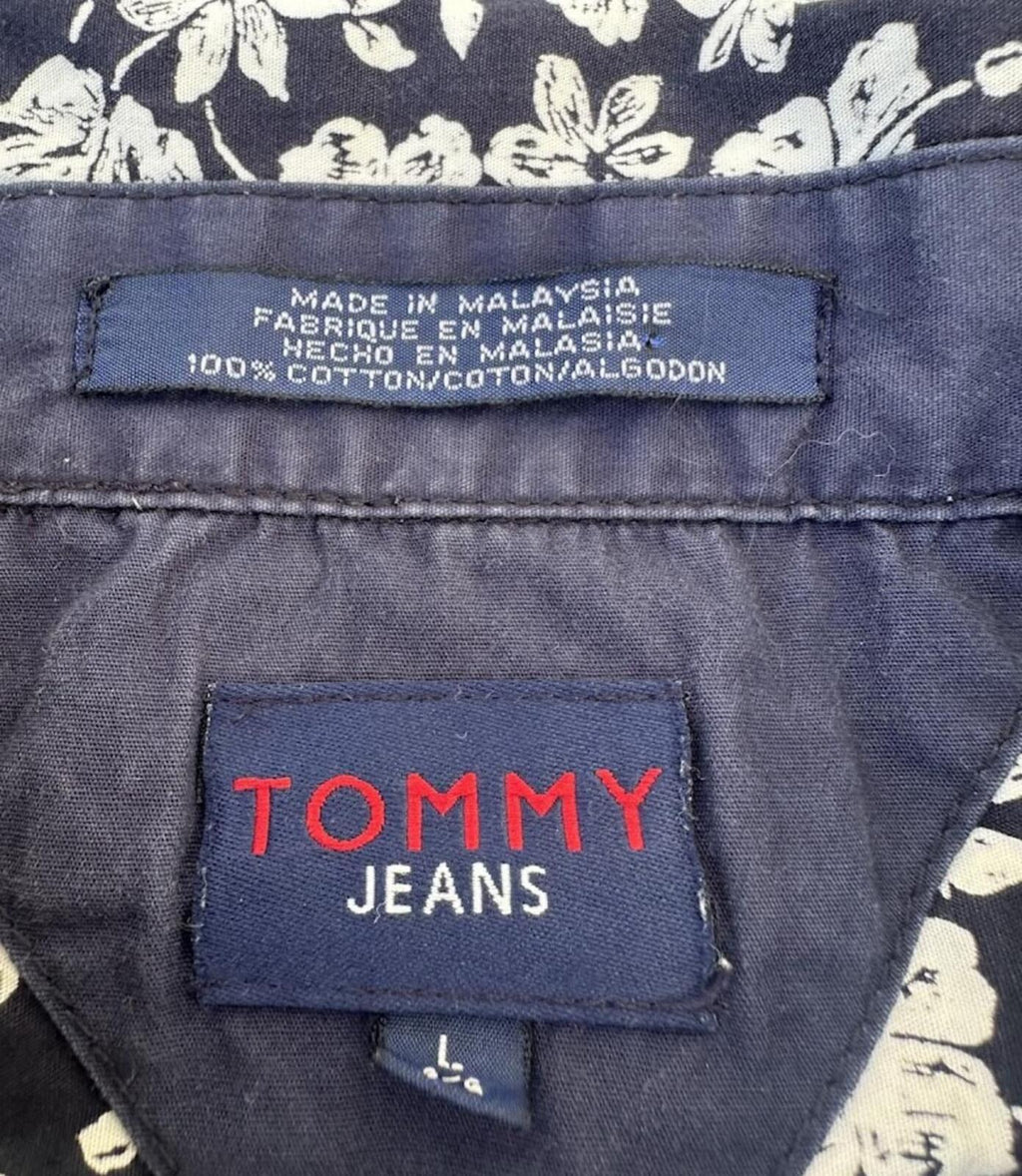 Tommy Jeans Floral Button Front Shirt Large