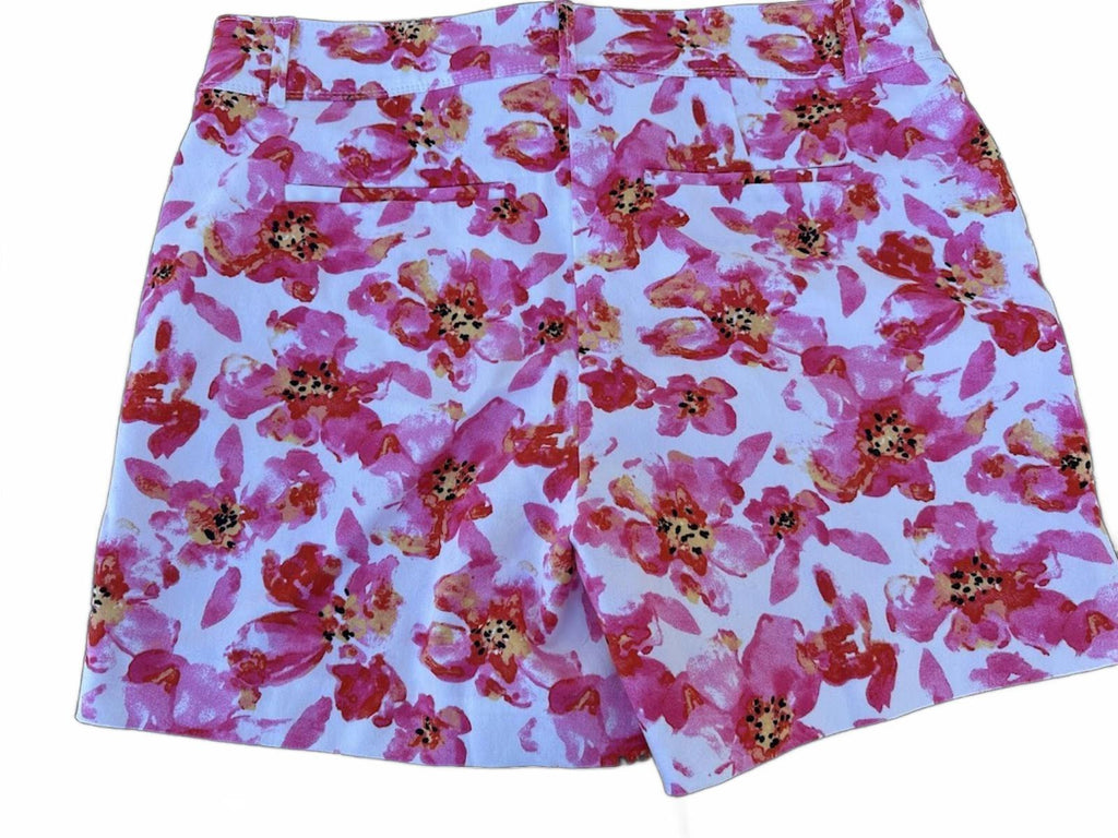 Isaac Mizrahi Pink Floral Shorts Sz 12