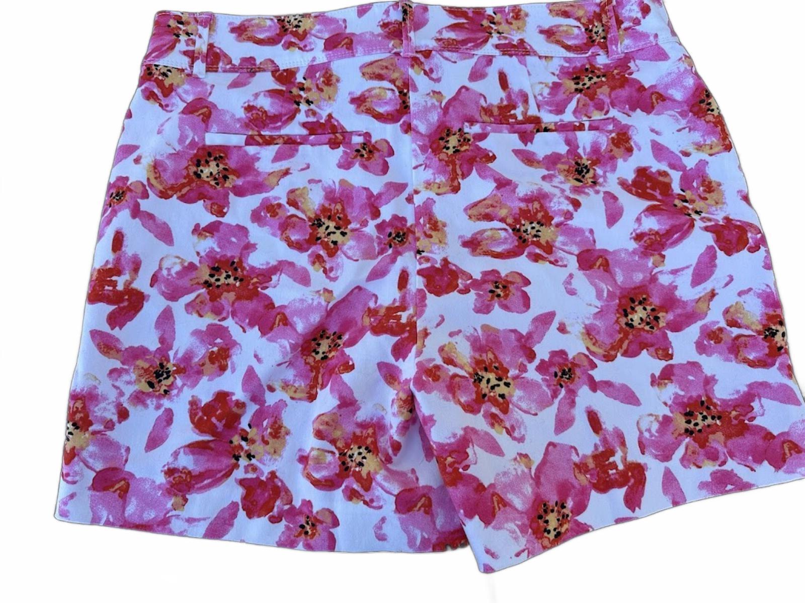 Isaac Mizrahi Pink Floral Shorts Sz 12