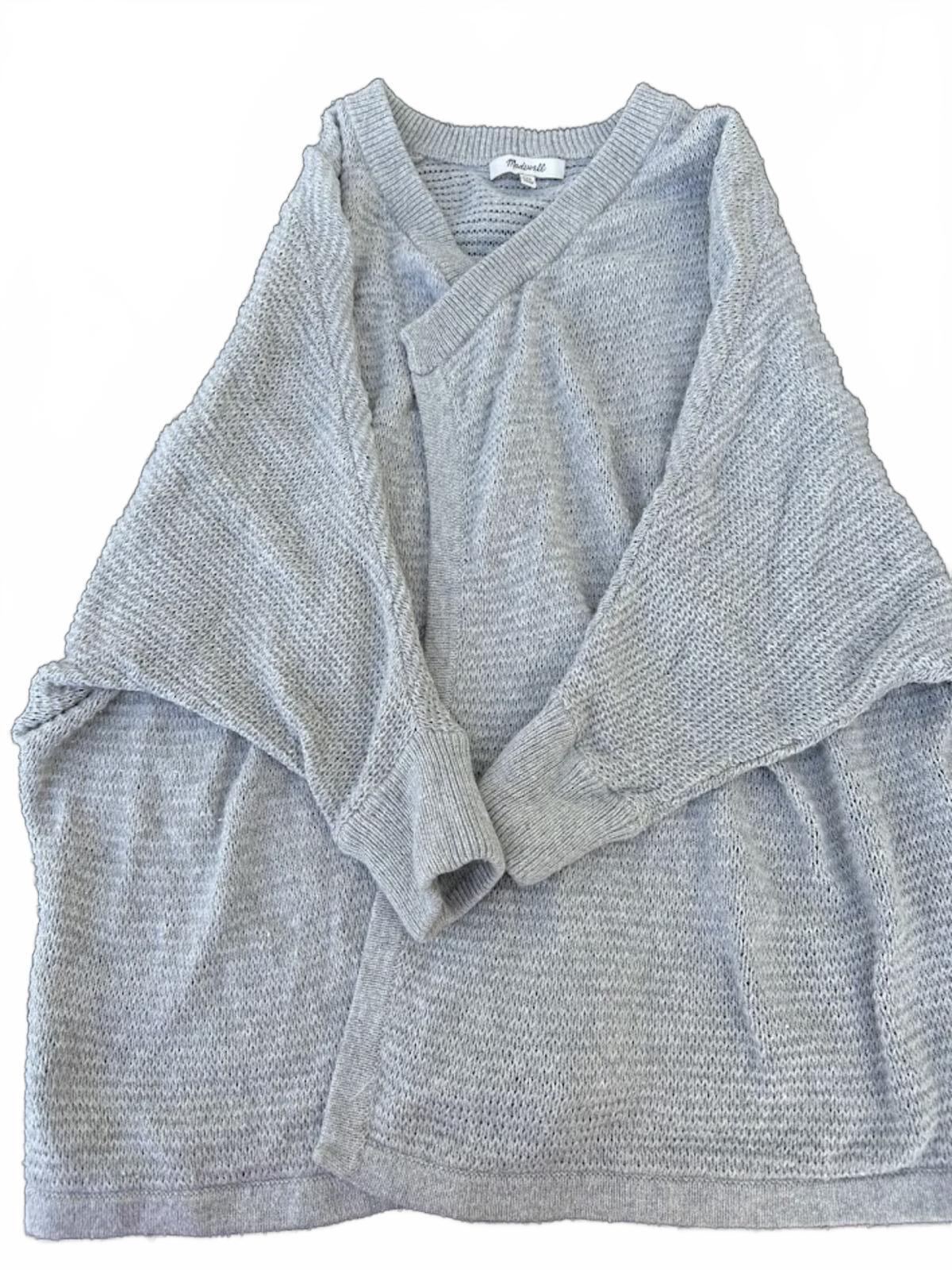 Madewell Gray Knit Open Cardigan XXS