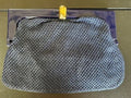 Axiom Navy Satin Mesh Frame Clutch Purse