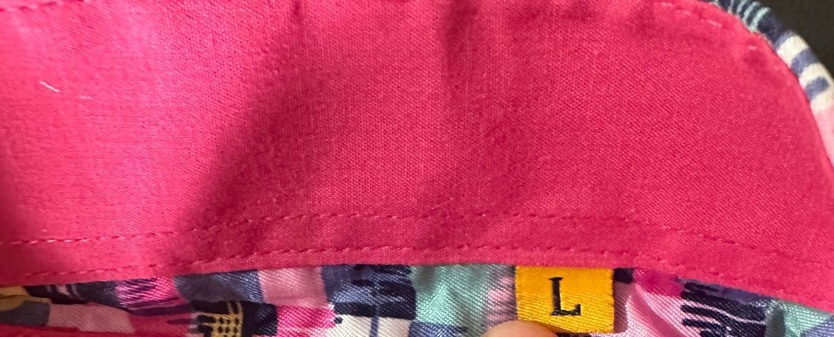 Suslo Colorful Abstract Button Front Shirt L