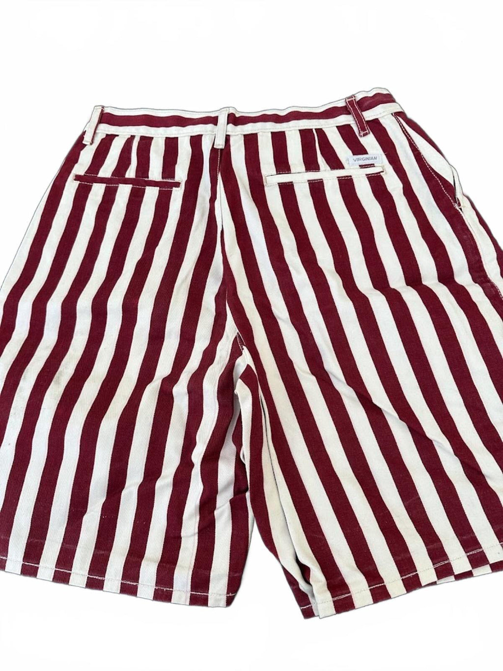 Virginian Red White Stripe Shorts Size 31