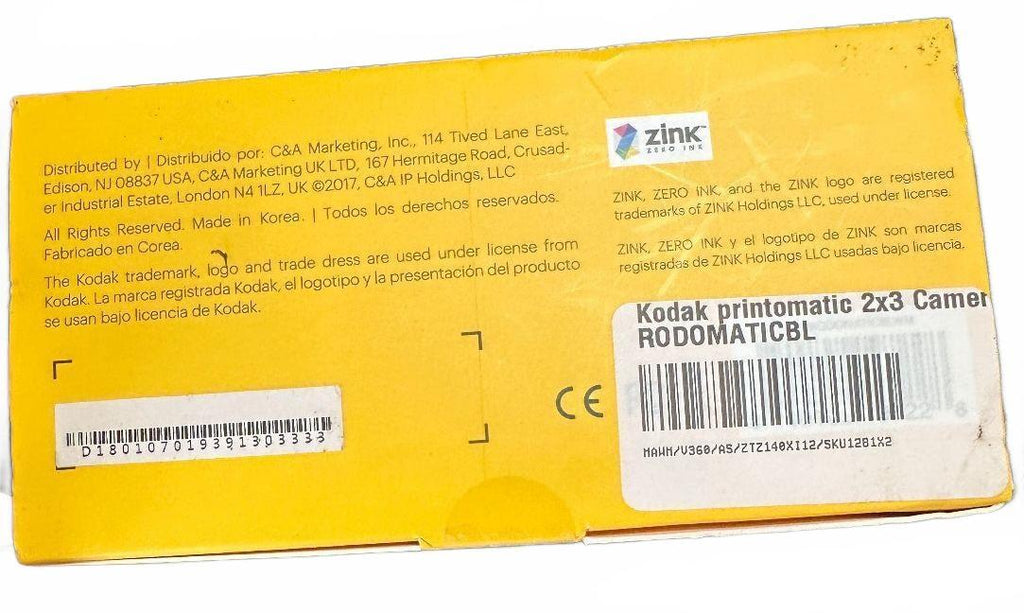 Kodak Printomatic Camera New Open Box Blue