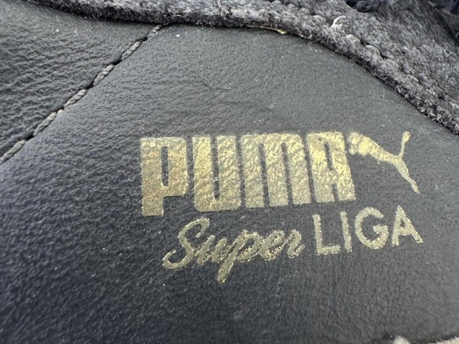 Puma Super Liga Black White Gum Sneakers 11