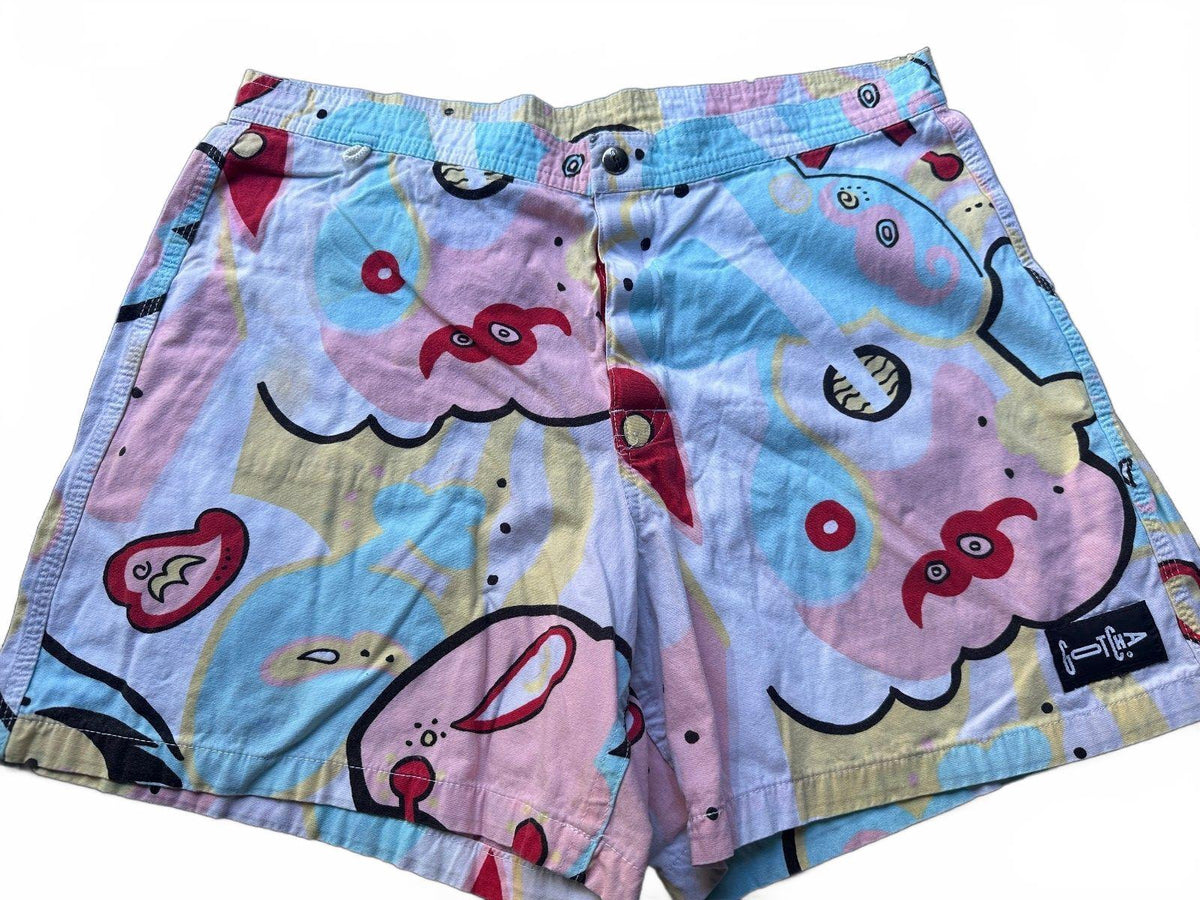 Gotcha USA Abstract Print Swim Trunks 34