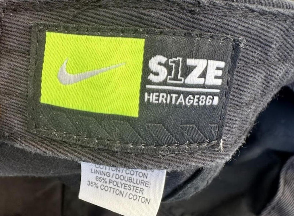 Nike Heritage86 Strapback Hat Black Swoosh