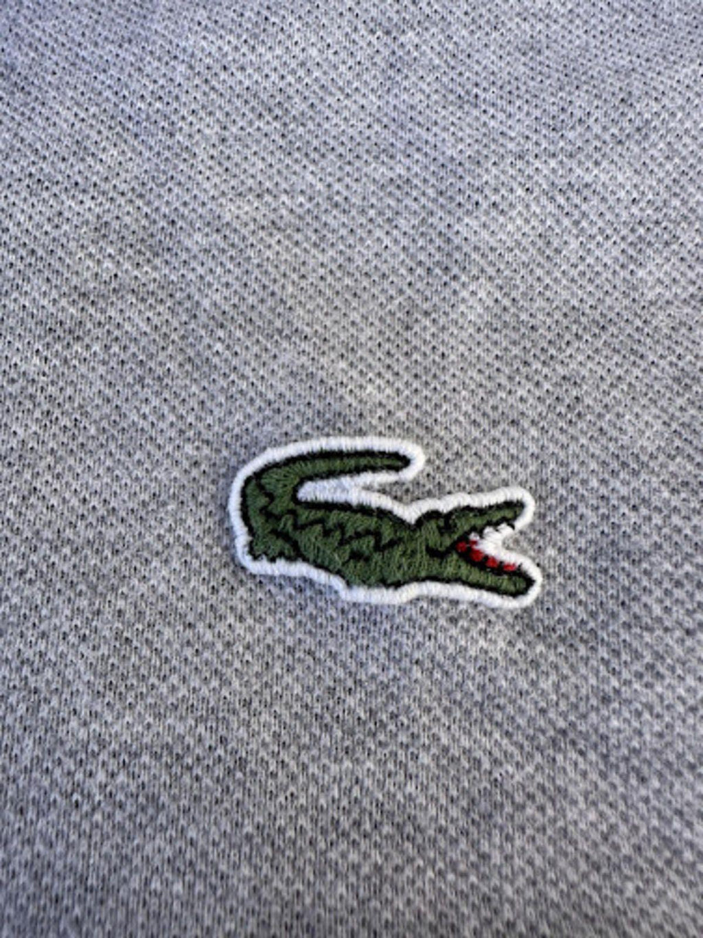 Lacoste Gray Piqué Polo Shirt Size 6