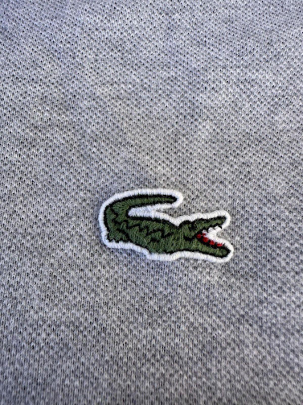 Lacoste Gray Piqué Polo Shirt Size 6