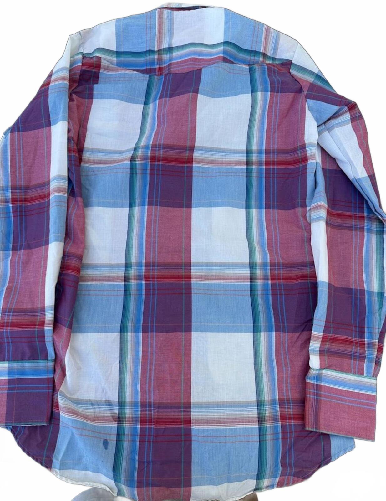 NWT Silver Collection Plaid Western Shirt
