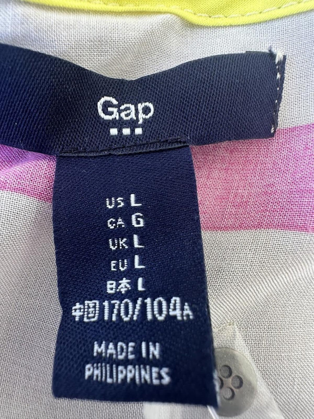 Gap Color Stripe Tunic Blouse