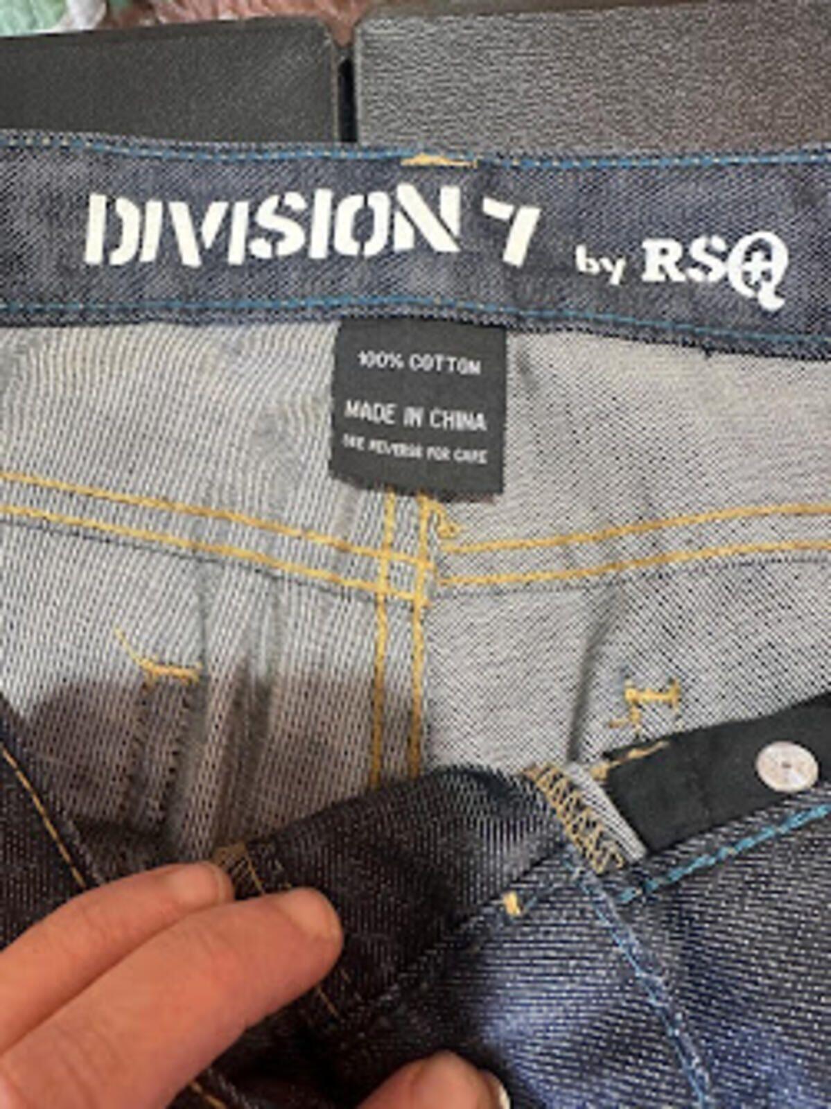 RSQ Division 7 Straight Leg Jeans 38x31