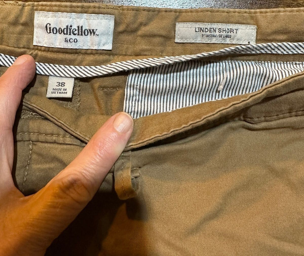 Men’s Size 38 Khaki Shorts  AG/ Goodfellow 2 Pair