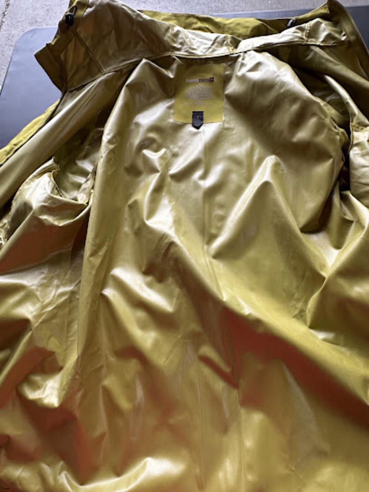 Swiss Tech Rain Jacket Chartreuse Hooded XL