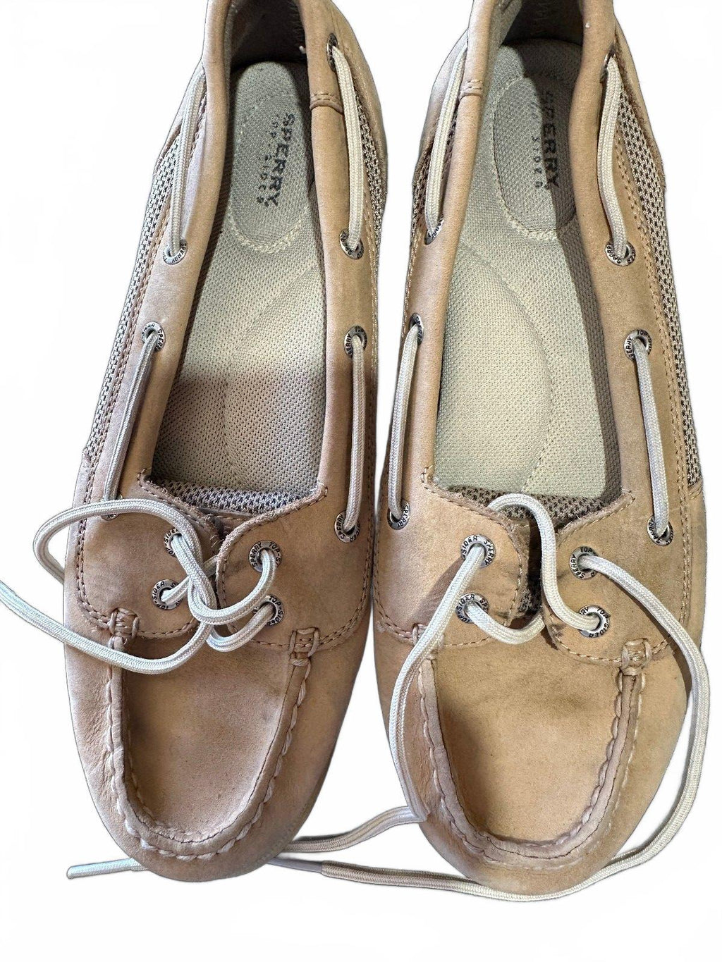 Sperry Top-Sider Tan Leather Boat Shoes Women 8M