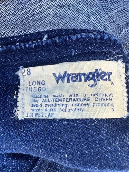Vintage Wrangler 8 Long Dark Wash Jeans